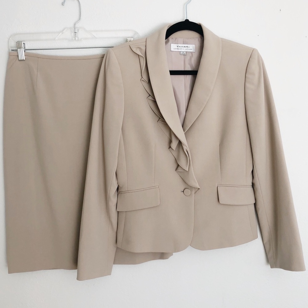 Tan Tahari Skirt Suit